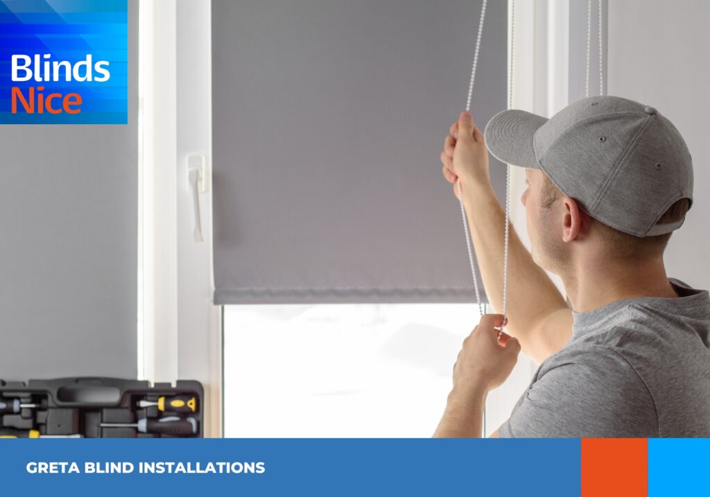 Custom blind installations in a Greta home, providing a seamless solution for light control and privacy