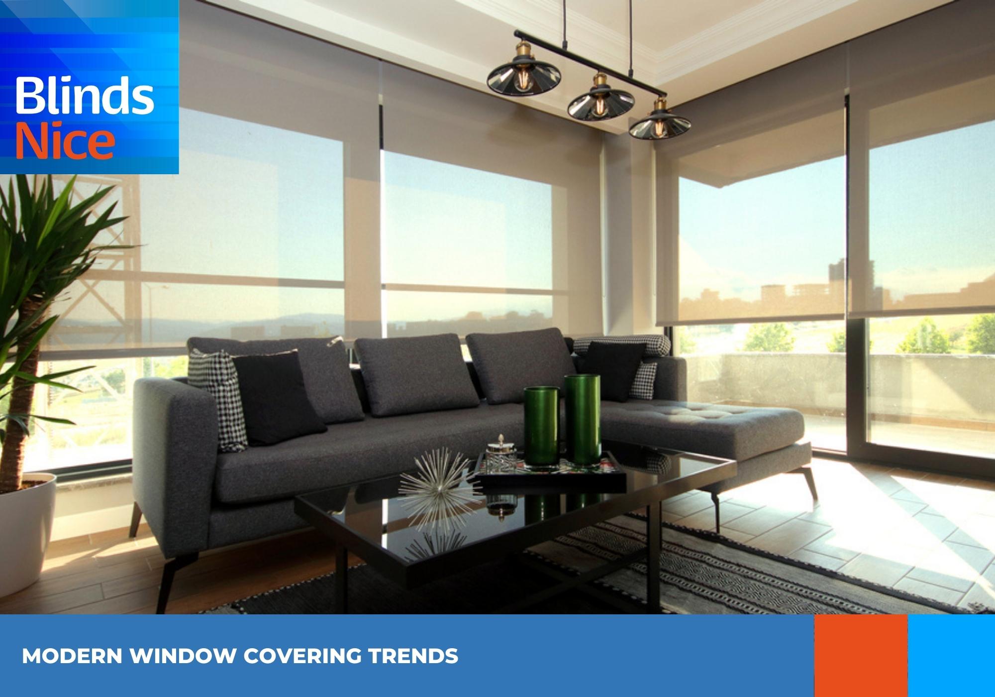 Modern window covering trends