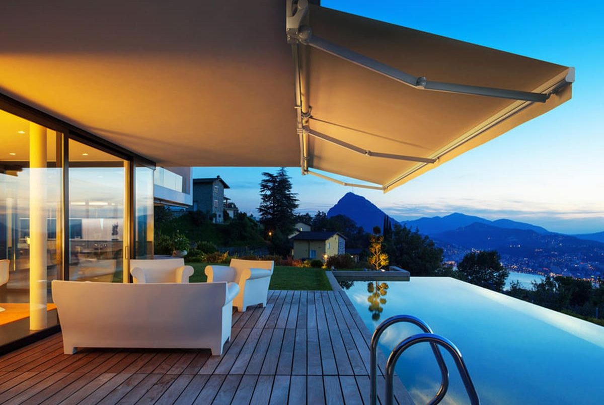 folding arm awnings
