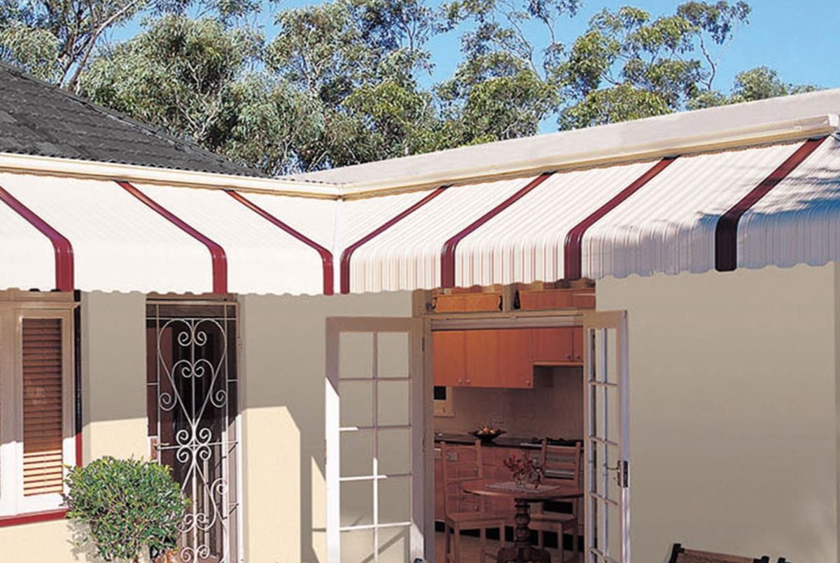 fixed metal awnings