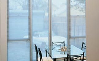 transparent pleated blinds